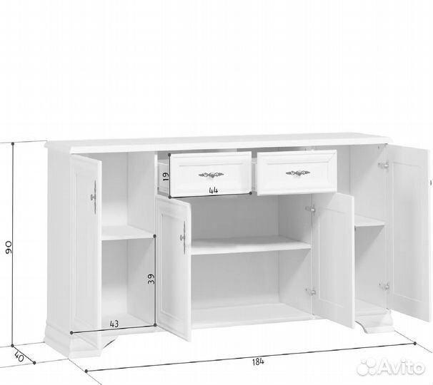 Тумба kentaki KOM4D2S каштан