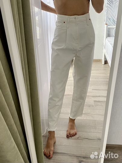 Джинсы zara mom 34