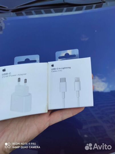 Быстрая зарядка Apple 20W + провод