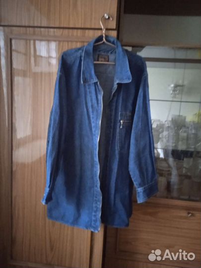 Джинсовая куртка 44р(оверсайз)