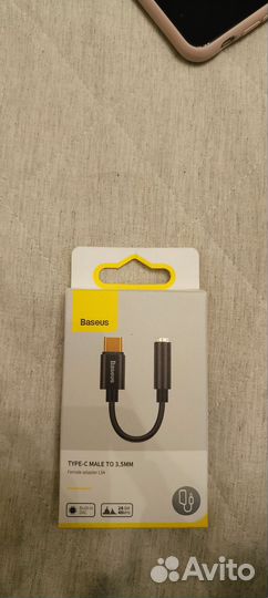 Переходник с mini jack 3.5 на usb type c baseus