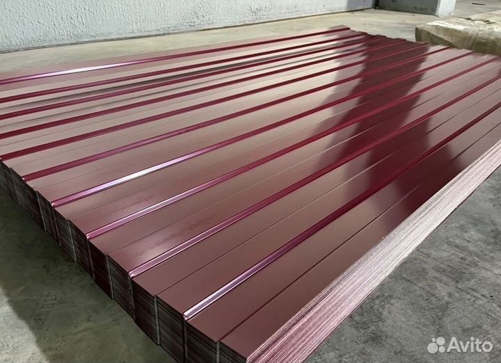 Профлист для забора С8 Ral 3005 (0.5) пф3638
