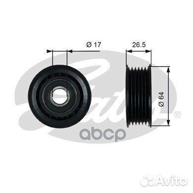 Ролик обводной MB W203 2.0CDi-2.7CDi,Audi A4/A6