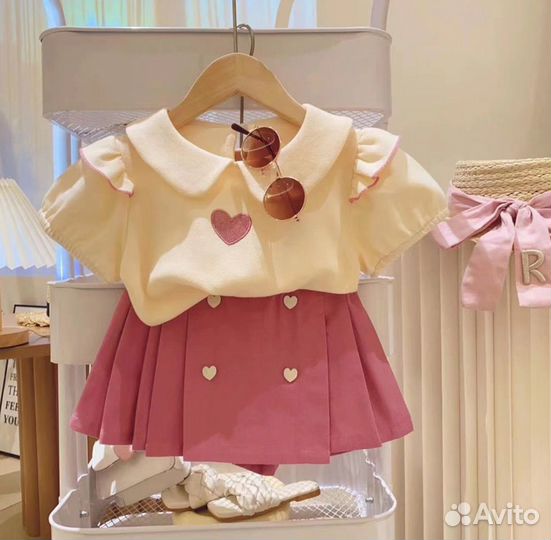 Комплект с юбкой для девочки