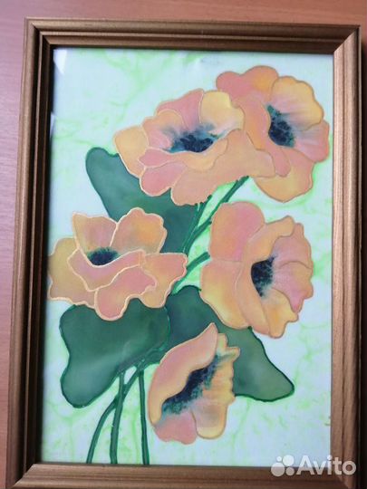 Панно батик, картина, декупаж