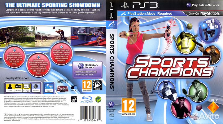Игра Sports Champions (PS3) Английская озвучка