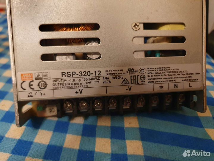 Источник (блок ) питания Mean Well RSP-320-48