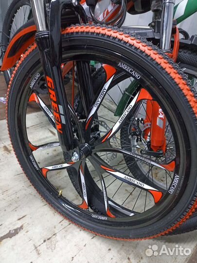 Новый двухподвесной велосипед,24 колеса,21скорость