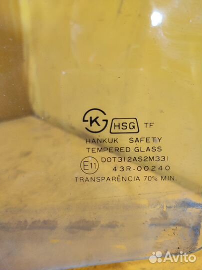 Стекло заднее левое для Daewoo Nexia