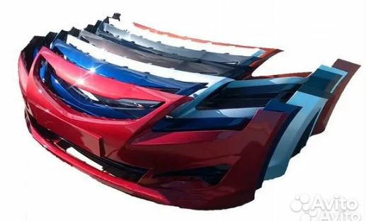 Бампер передний Hyundai Solaris (2014-2017) в цвет