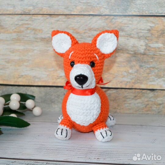 Набор для вязания крючком игрушки Амигуруми корги