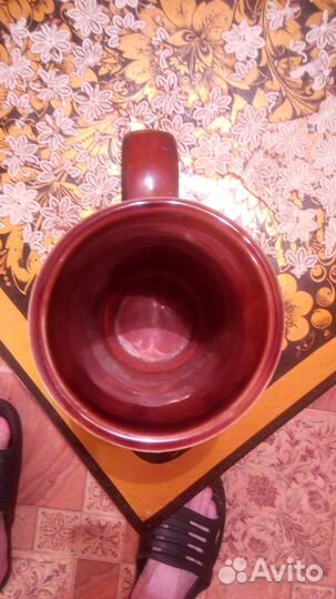 Кружка глиняная Сср красивая