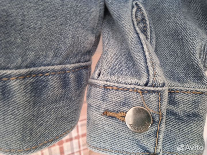 Джинсовая, куртка детская 134