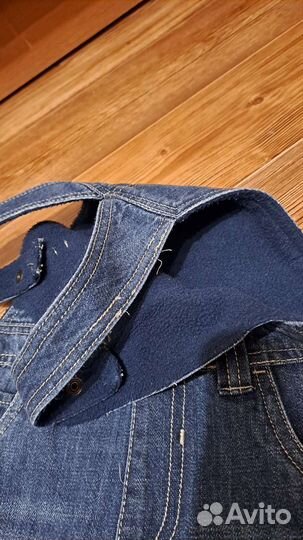 Комбинезон джинсовый тёплый детский