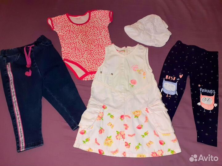 Вещи на девочку пакетом 80-92 брендовые Испания