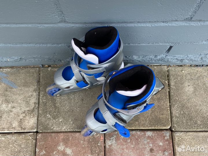 Коньки роликовые раздвижные детские р24-29