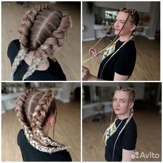 Плетение кос с канекалоном