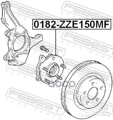 Ступица в сборе передняя toyota RAV4 ACA3#/GSA3