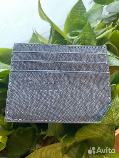 Картхолдер тинькофф серый