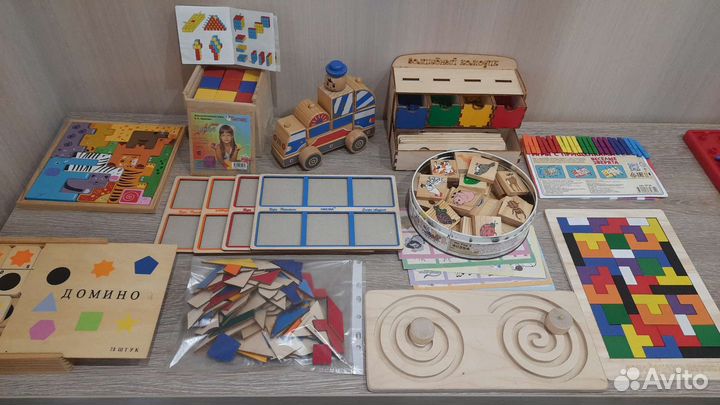 Деревянные развивающие игрушки