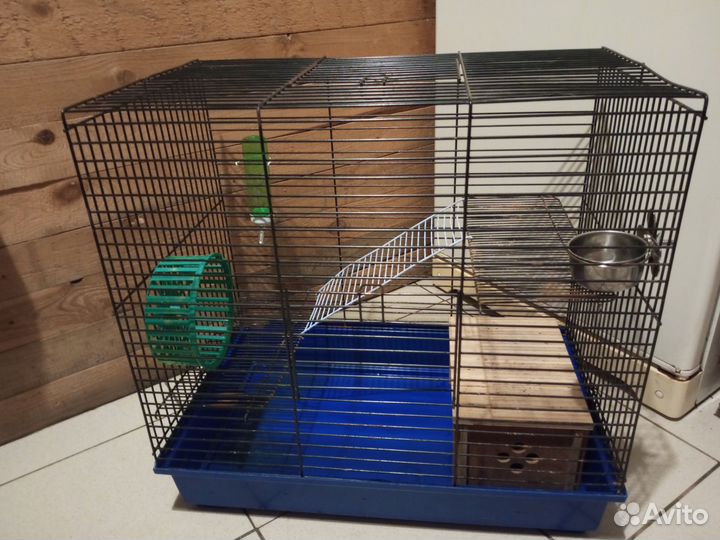 Клетка большая трёх этажная для крыс или дегу