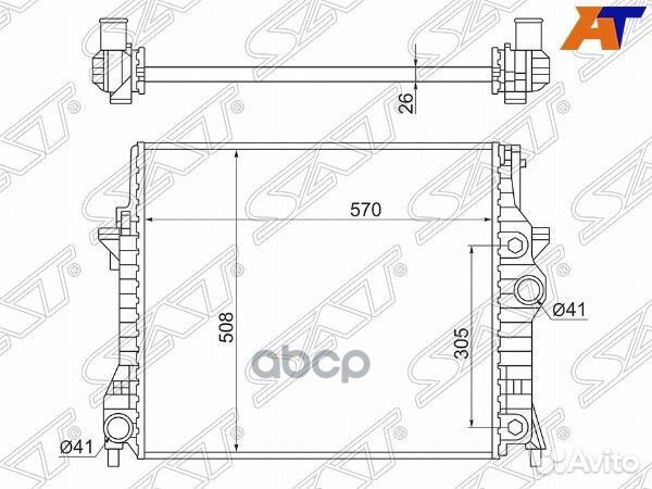 Радиатор Jaguar S-type 99-08 / XF 07-16 / XJ 09-19