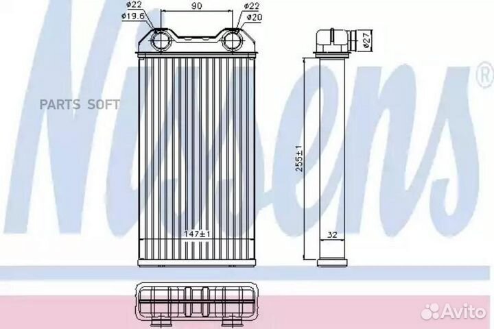 Радиатор отопителя nissan primastar (2001) 2.5 DCI