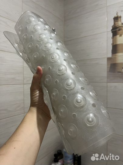 Силиконовый коврик для ванной 100х40 см