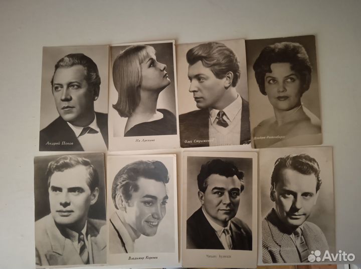Советские актёры театра и кино. Открытки