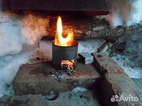 Топливо для мини печки не боится воды