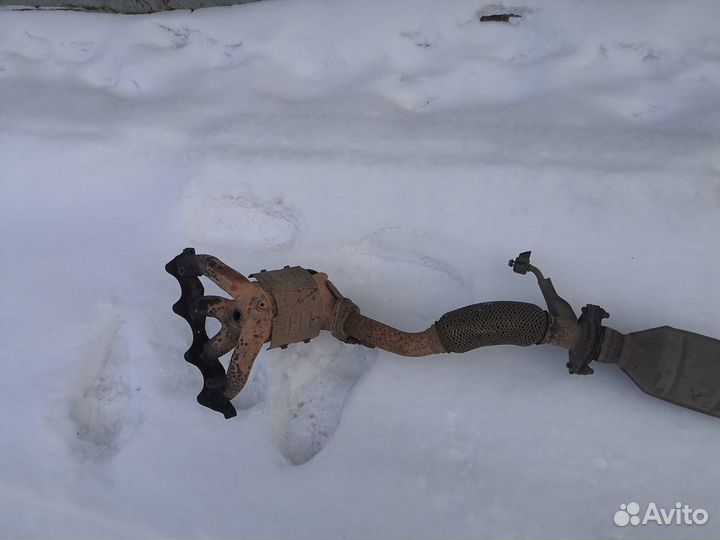 Глушитель в сборе Hyundai Solaris 1 1.4 АКПП