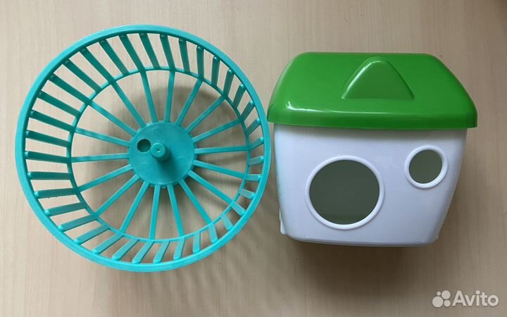 Домик, колесо для грызунов