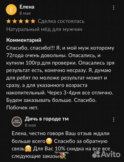 Чудо мёд для него 100 мл