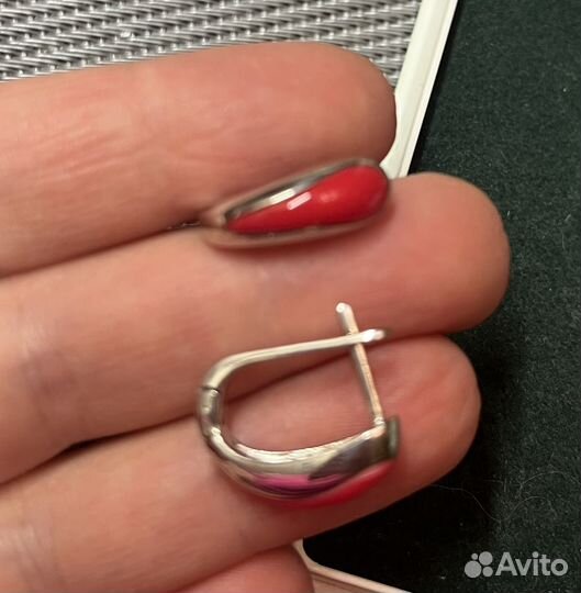 Серебряные серьги, кольца