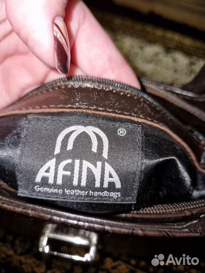 Сумка кожаная afina