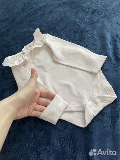 Боди для девочки с кружевным воротничком