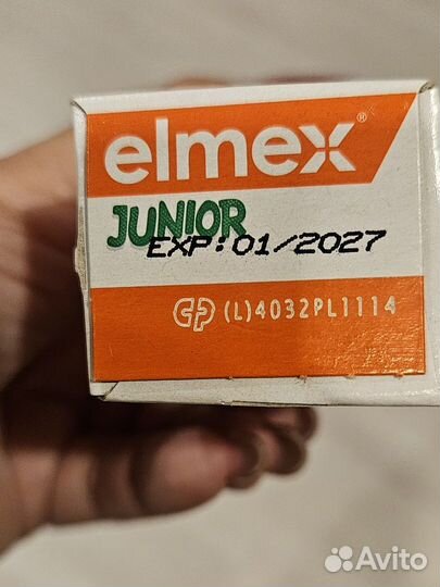 Зубная паста elmex junior