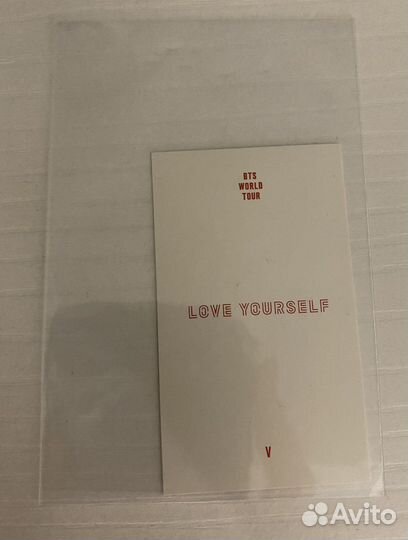 Карта тэхена luggage tag bts