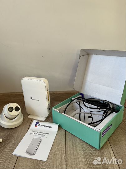 Оптический интернет терминал ростелеком + камера
