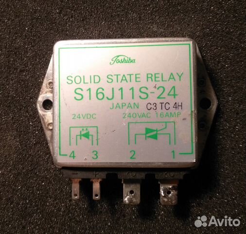 Оптосемистор - реле на 24В, коммутирует до 16А
