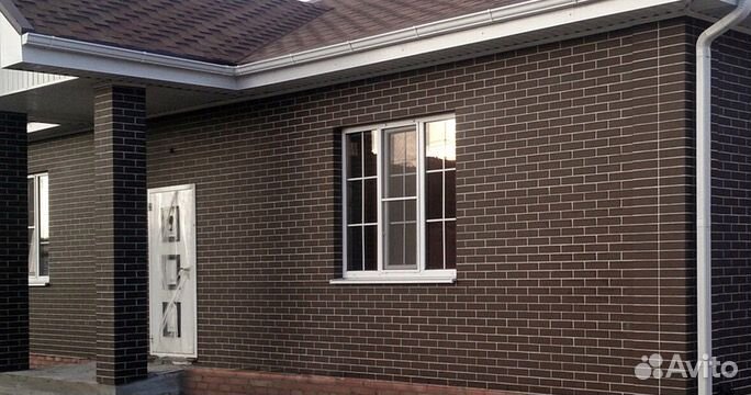 Кирпич керамический коричневый гладкий Браер