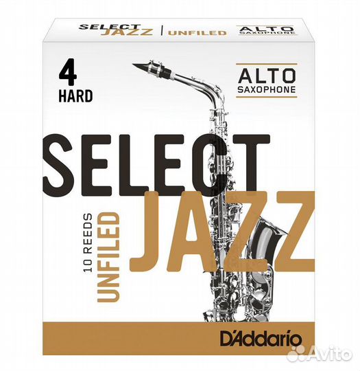 Rico RRS10ASX4H Select Jazz Unfiled трость для са