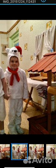 Прокат новогодних костюмов(зайчик, Емеля, белый ме