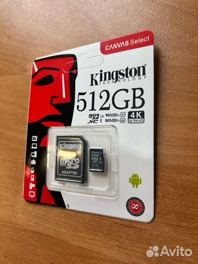 Карта памяти Kingston micro sd 512 gb