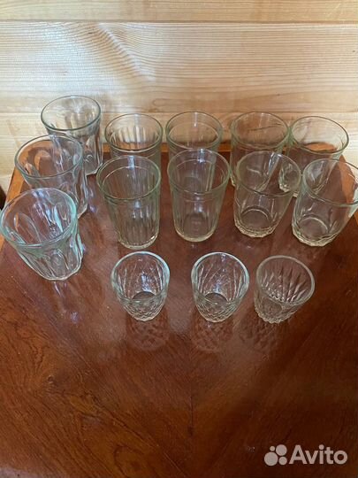 Стаканы стопки СССР разные