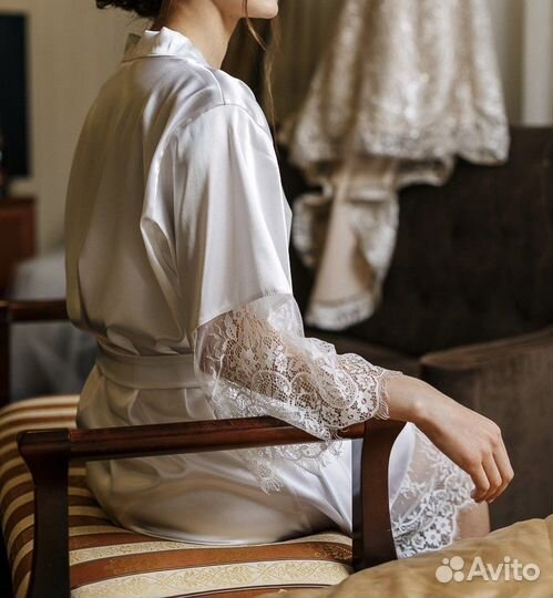 Свадебный халат пеньюар