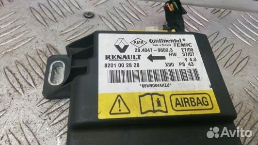 Блок управления airbag dacia sandero 1 (ABR17OQ01)