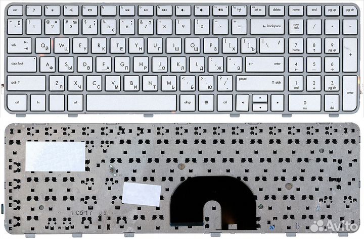 Клавиатура для HP Pavilion DV6-6000 серебристая