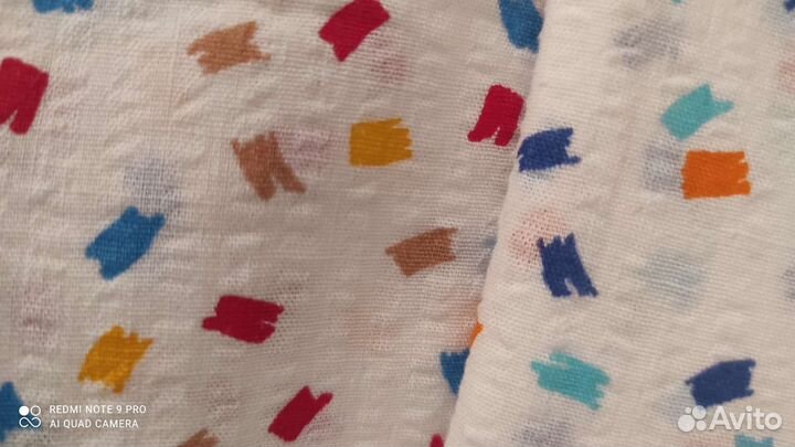 Отрезы тканей СССР (фланель, ситец, наперник)