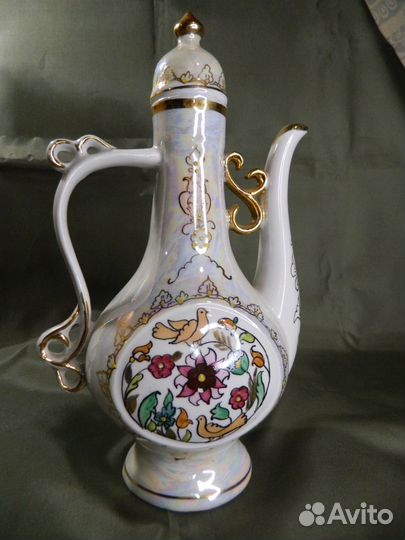 Кофейник с цветочным декором Фарфор СССР
